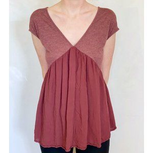 Anthropologie Meadow Rue Red Tank Tunic Blouse